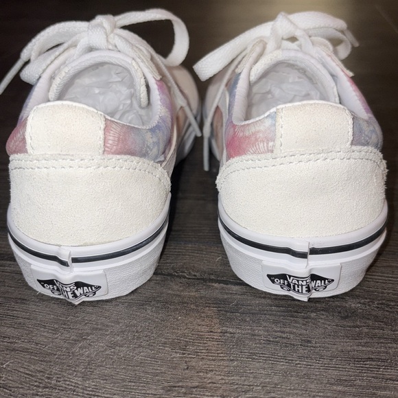 Vans NEW Ward Lace-up Sneaker Heart Tie Dye Size 1 Multi/White - Picture 6 of 13